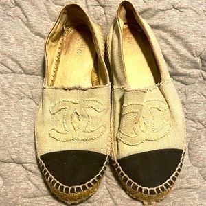 Chanel  linen espadrilles